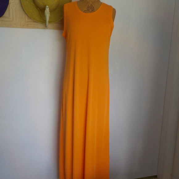 Orange Maxi Dress/Lounge Dress - Picture 1 of 5